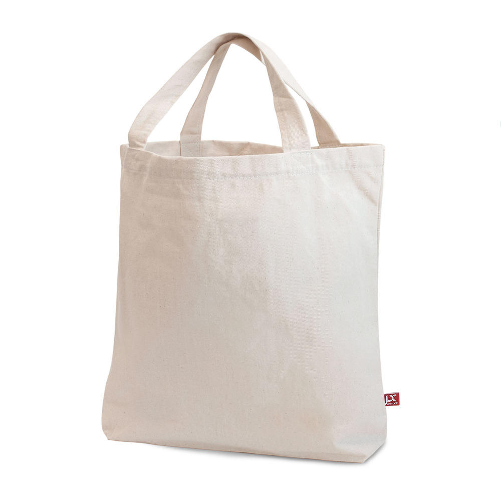 SYDNEY – Canvas tas met bodemvouw en korte hengsels - Naturel