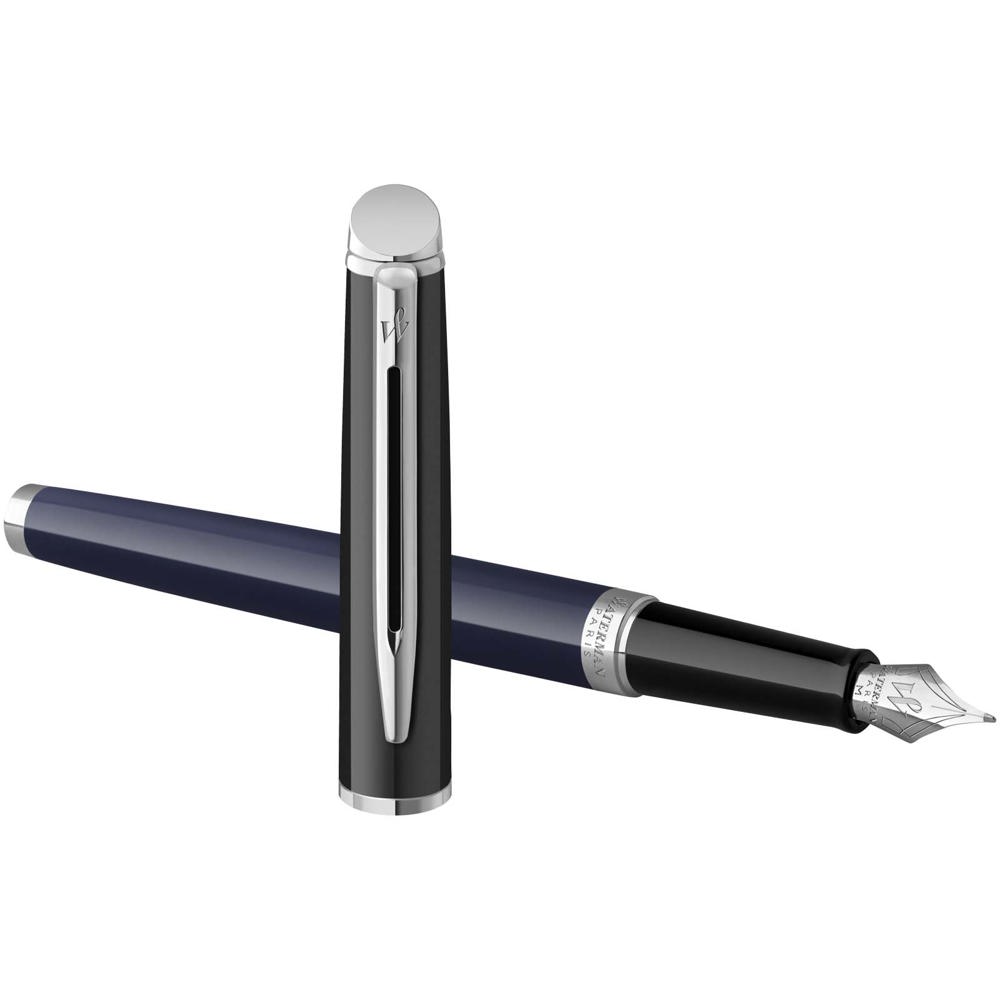 Waterman Hemisphere vulpen met kleurblokken en palladium afwerking (blauwe inkt)