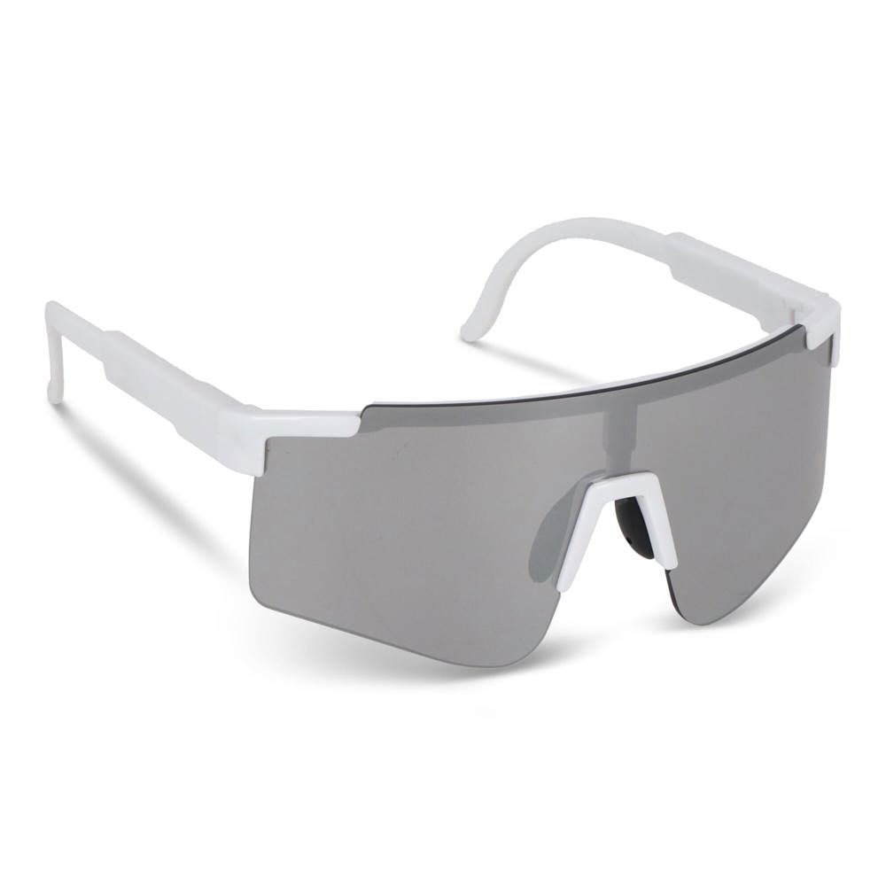 Tom R-PC sportzonnebril met spiegelende glazen UV400 - Wit