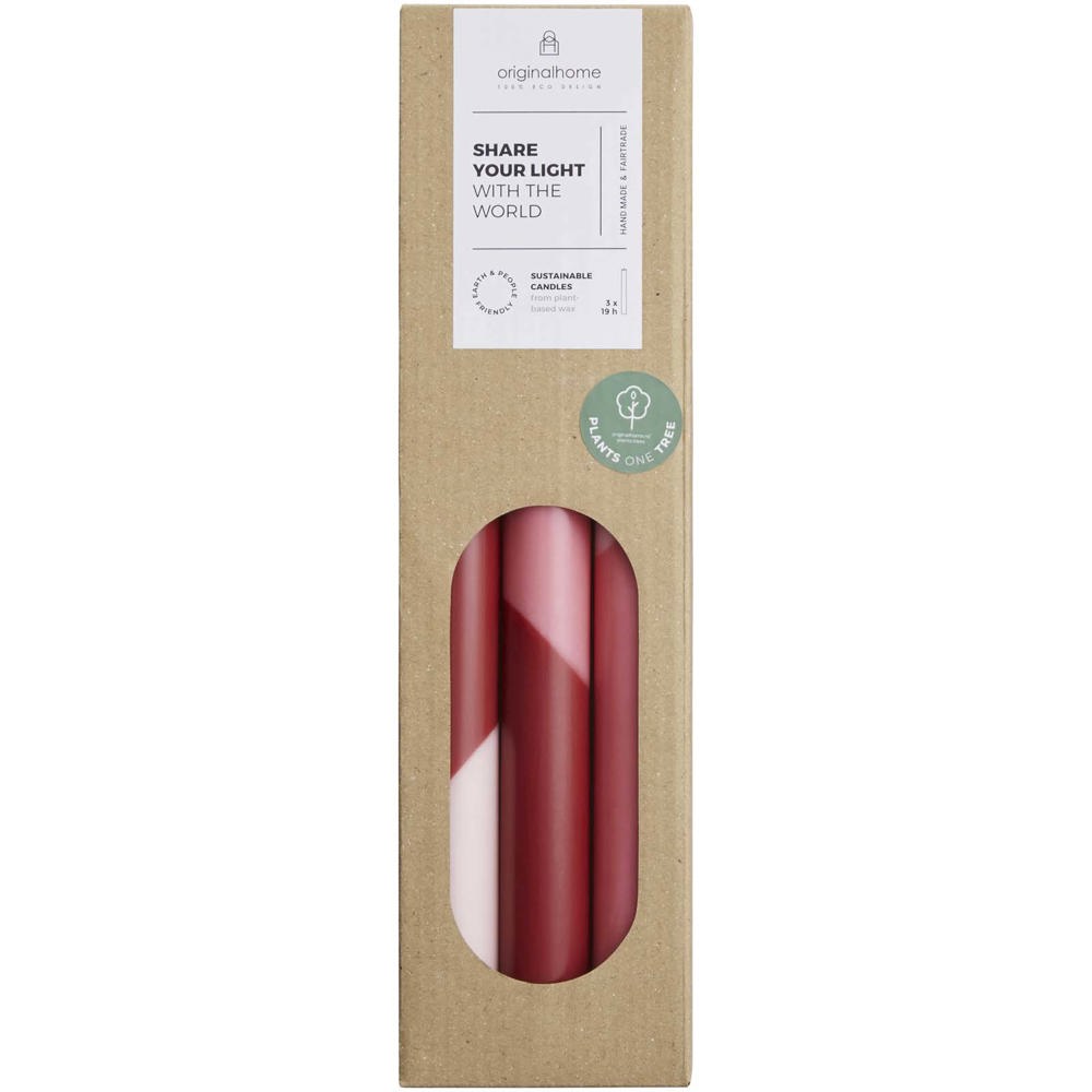 Originalhome Eden diagonale kaarsen - set van 3