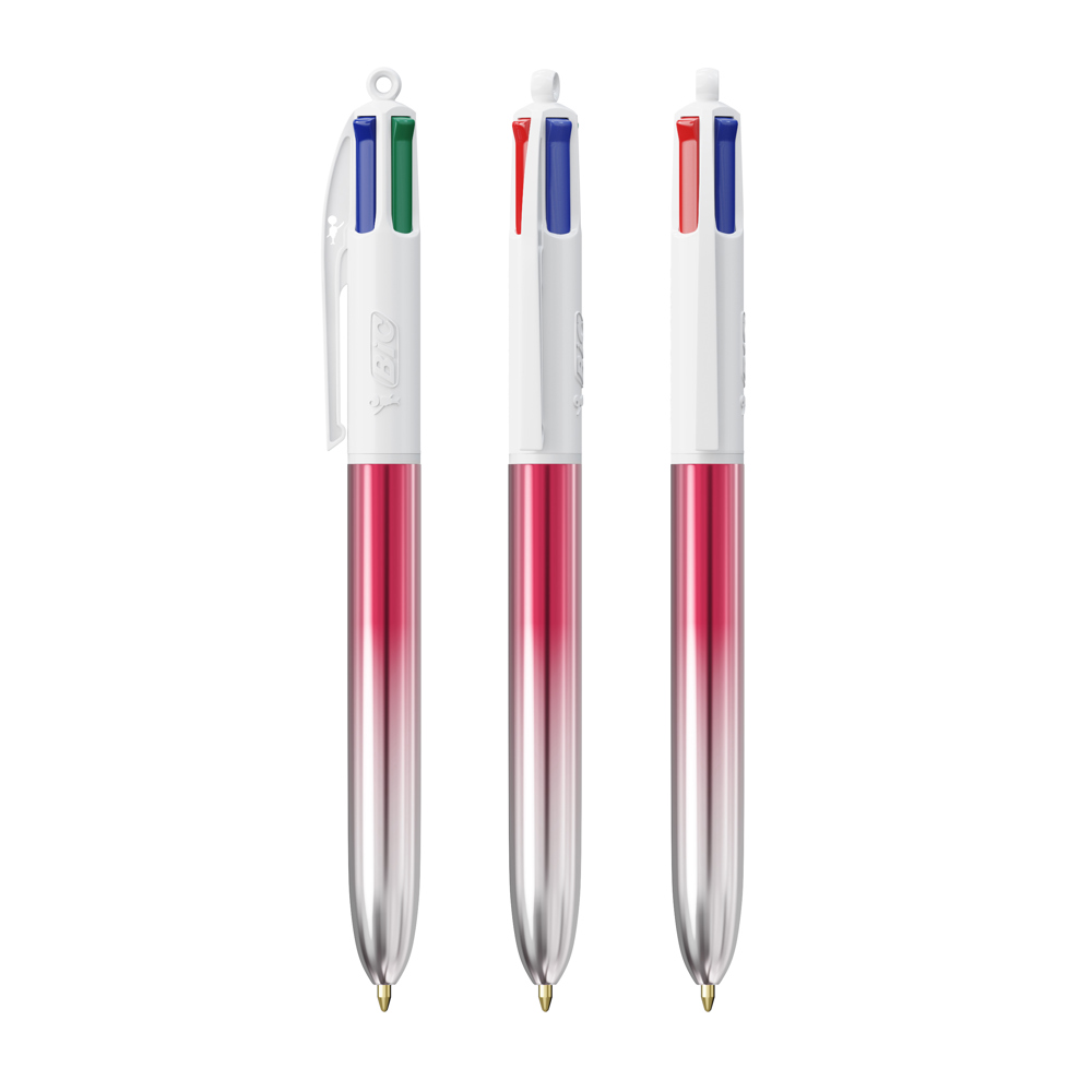BIC® 4 Colours® Bicolor - Roze/Zilver