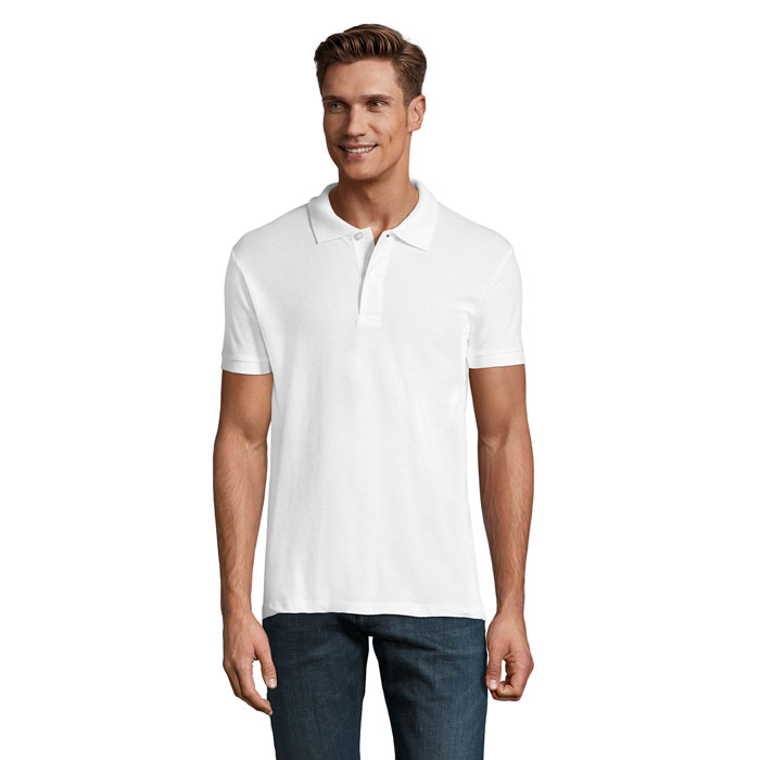 PERFECT MEN - PERFECT HEREN Polo 180g - Wit