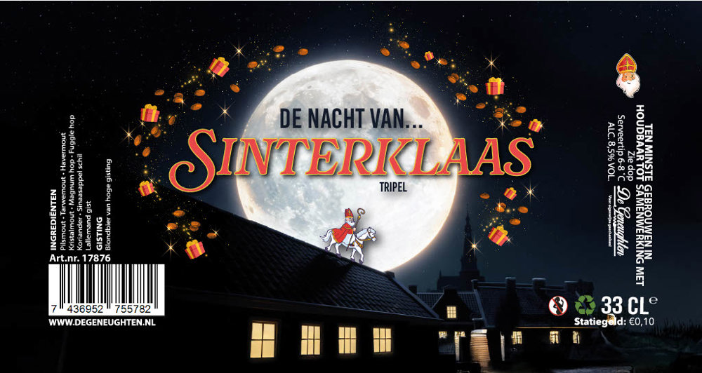 Speciaalbier De Nacht Van... Sinterklaas Tripel - 33cl