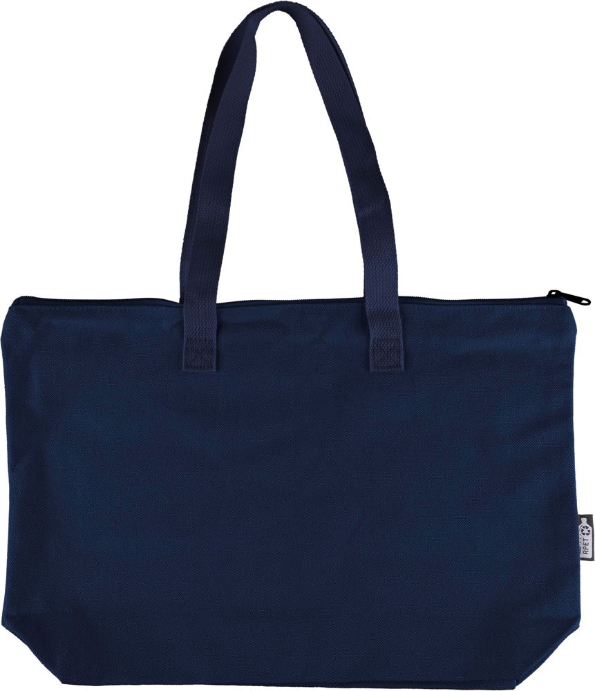 Gerecyclede polycotton (330 gsm) draagtas Malina - Blauw