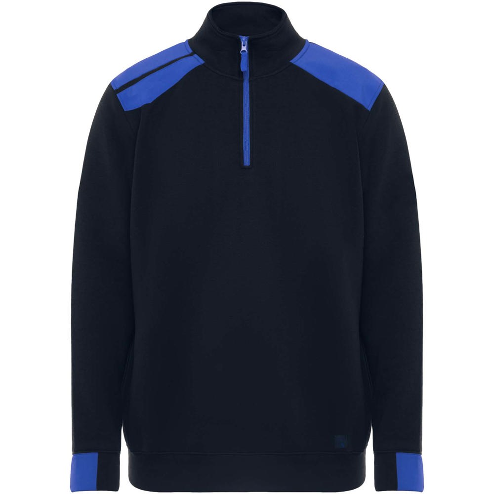 Maverick 280 g/m2 herentrui met halve rits - Marineblauw, Koningsblauw