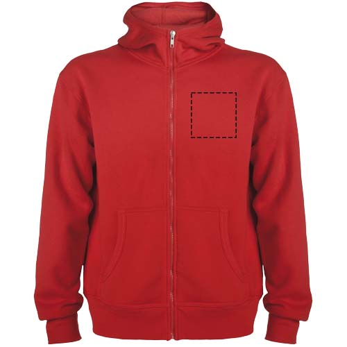 Montblanc 280 g/m² unisex hoodie met volledige rits