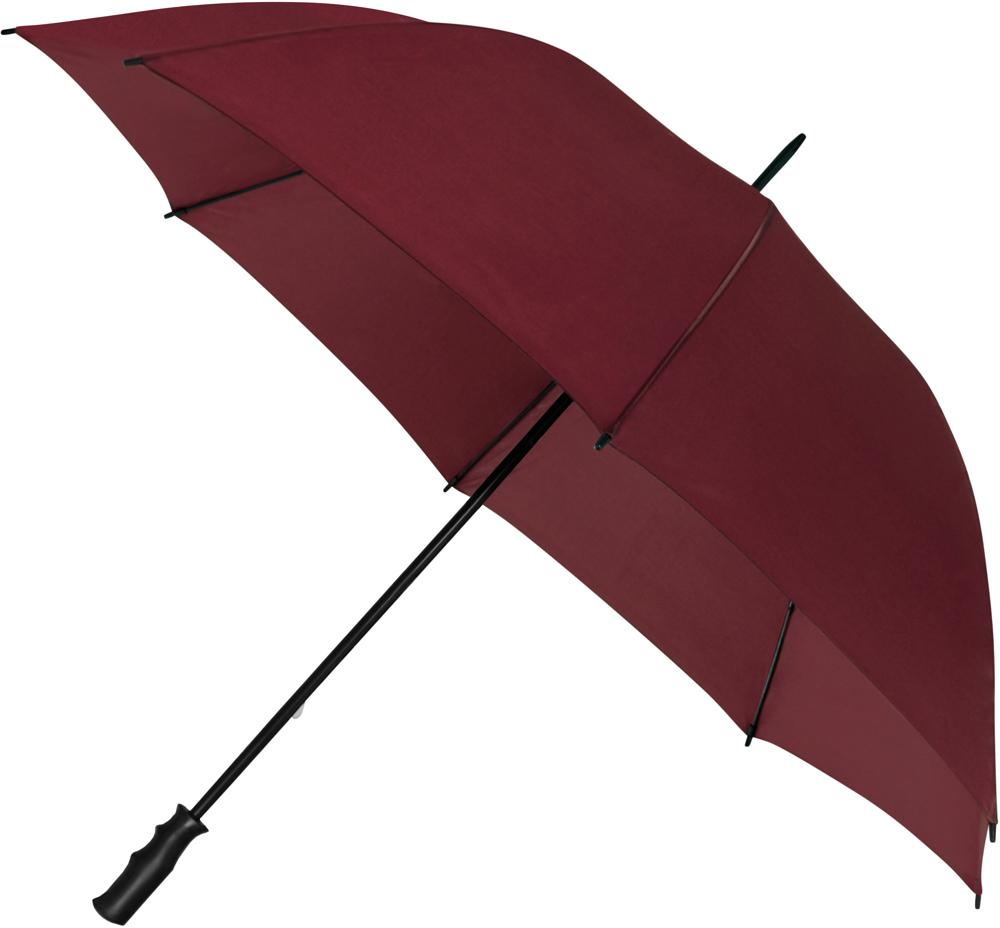 FALCONETTI - Golfparaplu - Handopening - Windproof -  125 cm - Bordeaux rood (± PMS 504C)