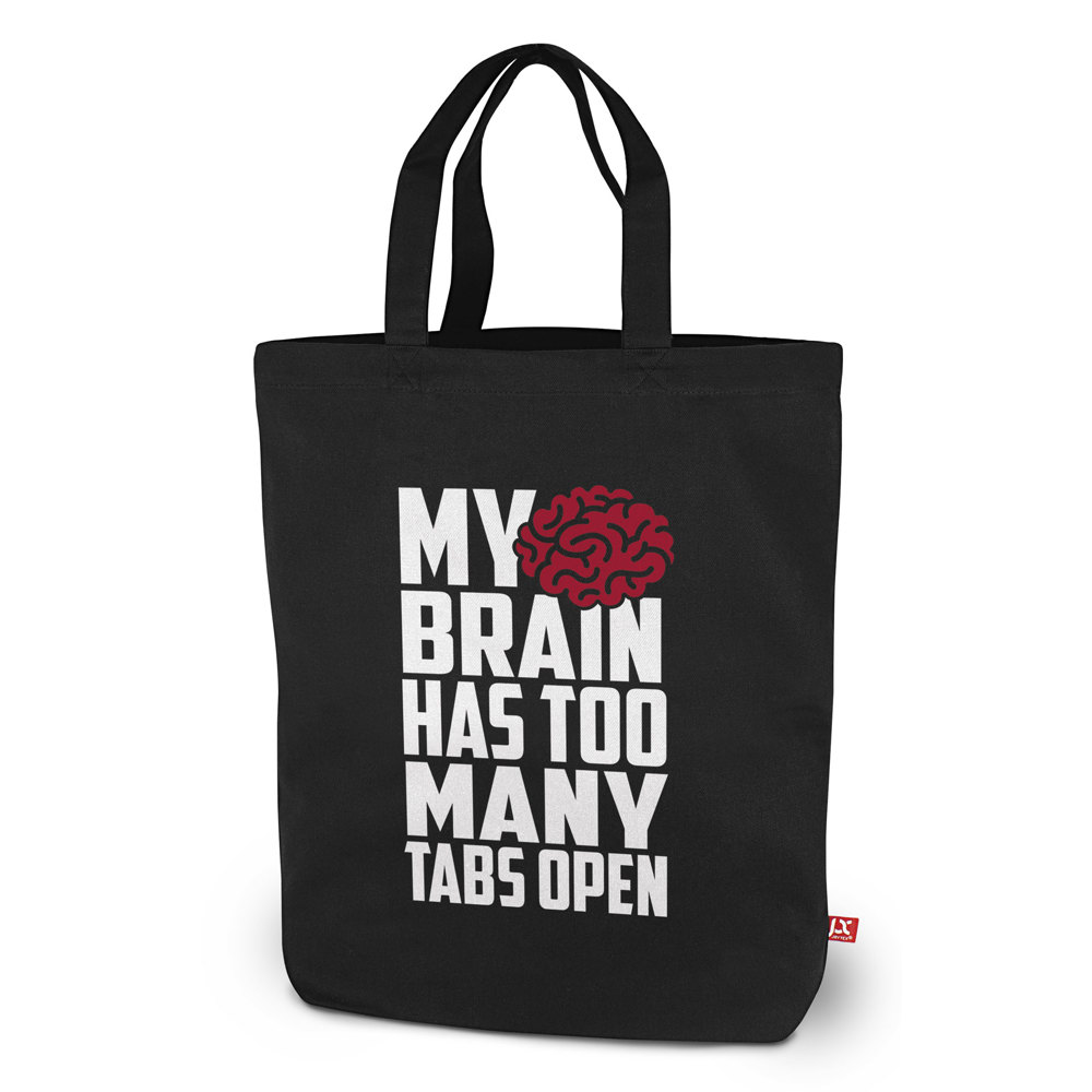 SYDNEY – Canvas tas met bodemvouw en korte hengsels