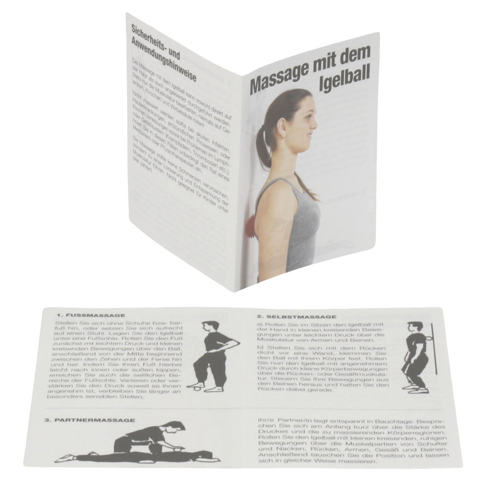 Massagebal / Egelbal, neutraal (78mm, groen), "Made in Germany"