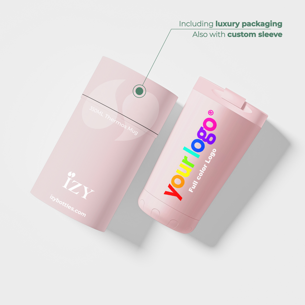 Thermosbeker / Koffiebeker - Roze - 350 ml