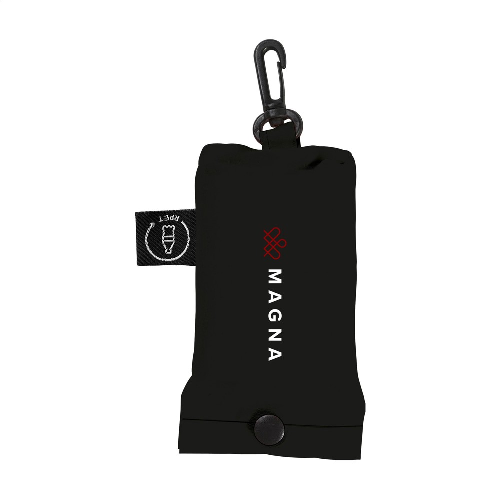 Shop Easy GRS RPET opvouwbare winkeltas - zwart (± PMS Black)