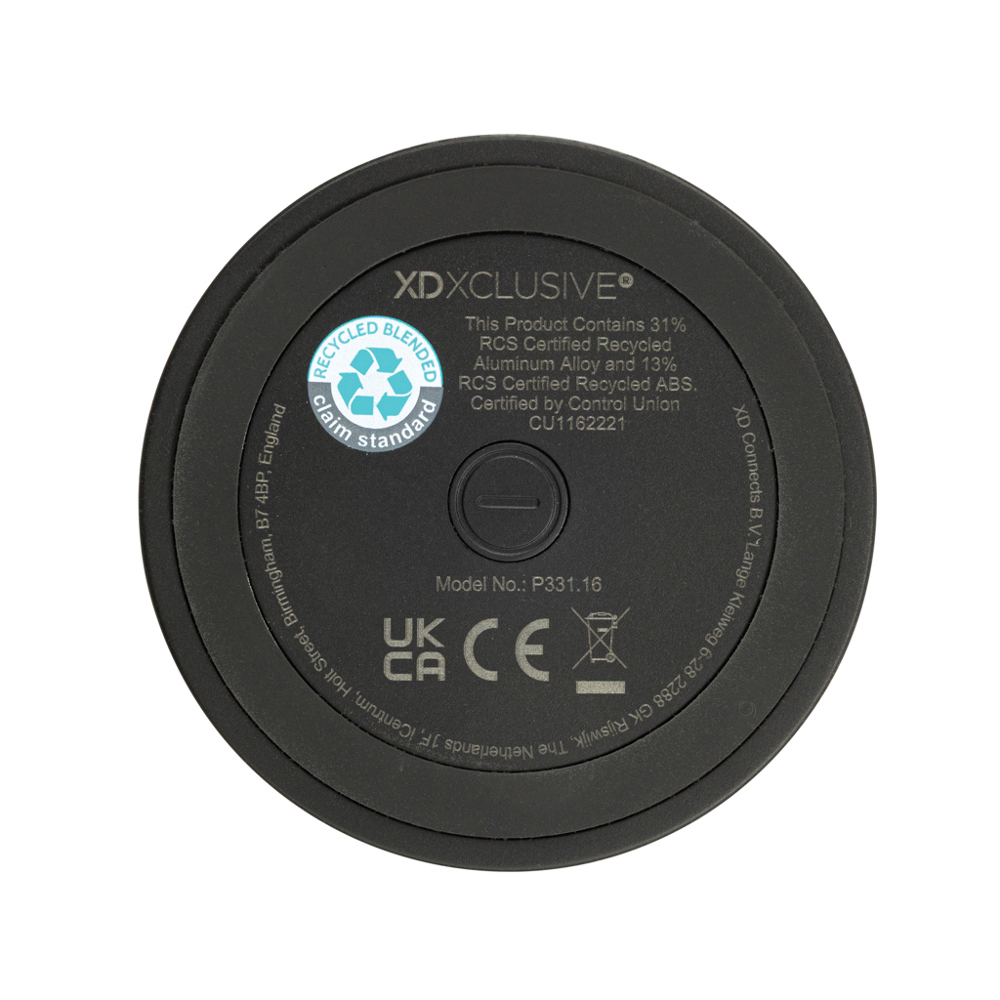 Nivio RCS gerecycled aluminum magnetische 5W Speaker