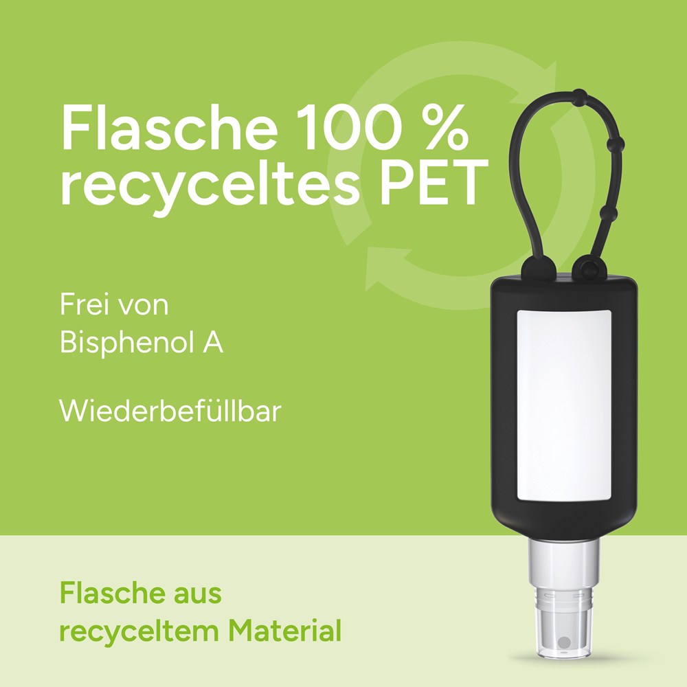 Smartphone & Werkplekreiniger, 50 ml Bumper zwart, Body Label (R-PET)