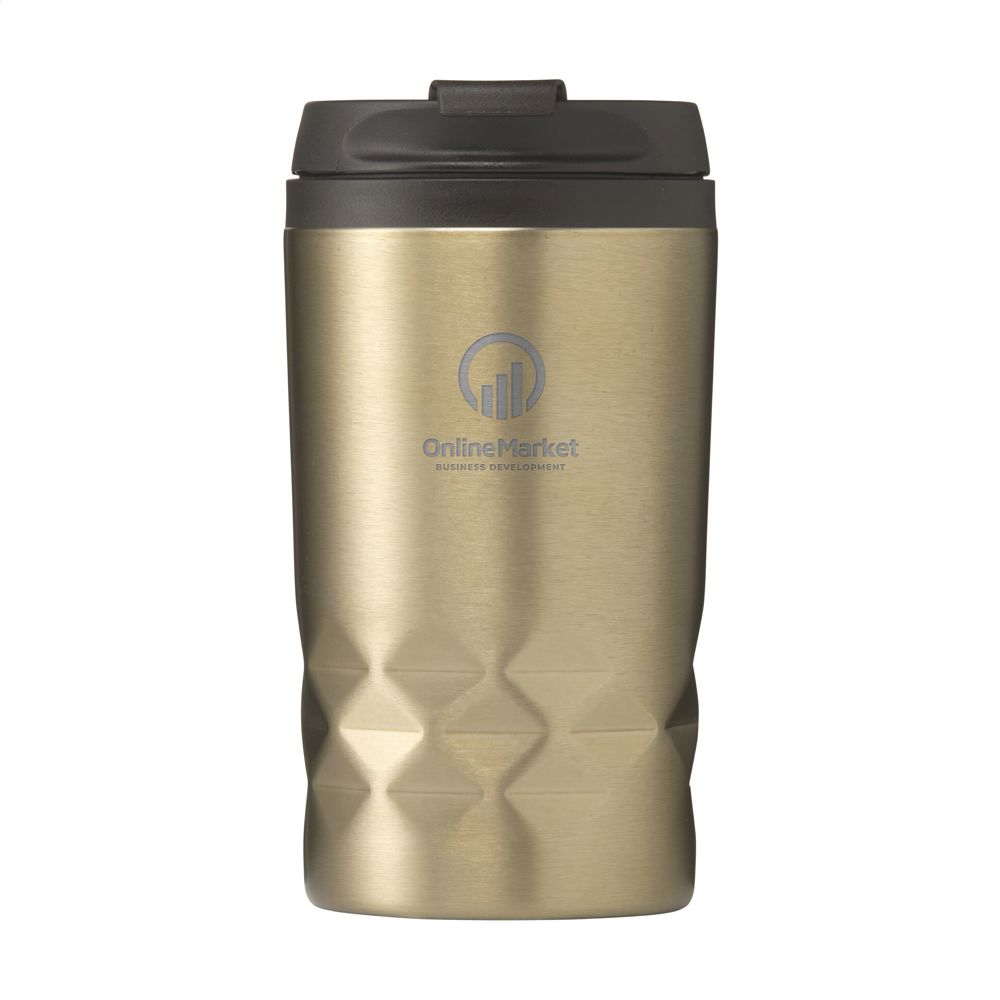 Graphic Mini Mug RCS Recycled Steel 250 ml thermosbeker - Beige