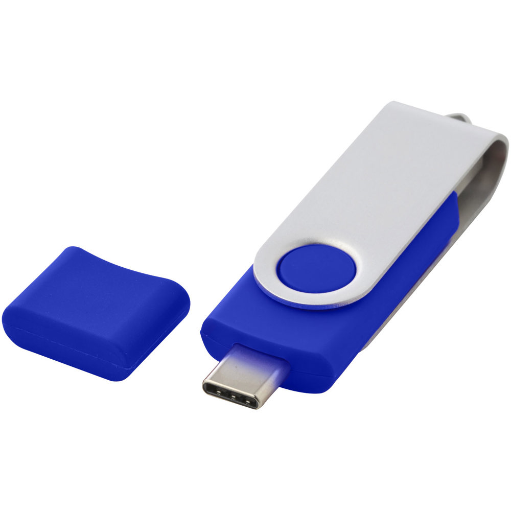 OTG draaiende USB type-C - blauw
