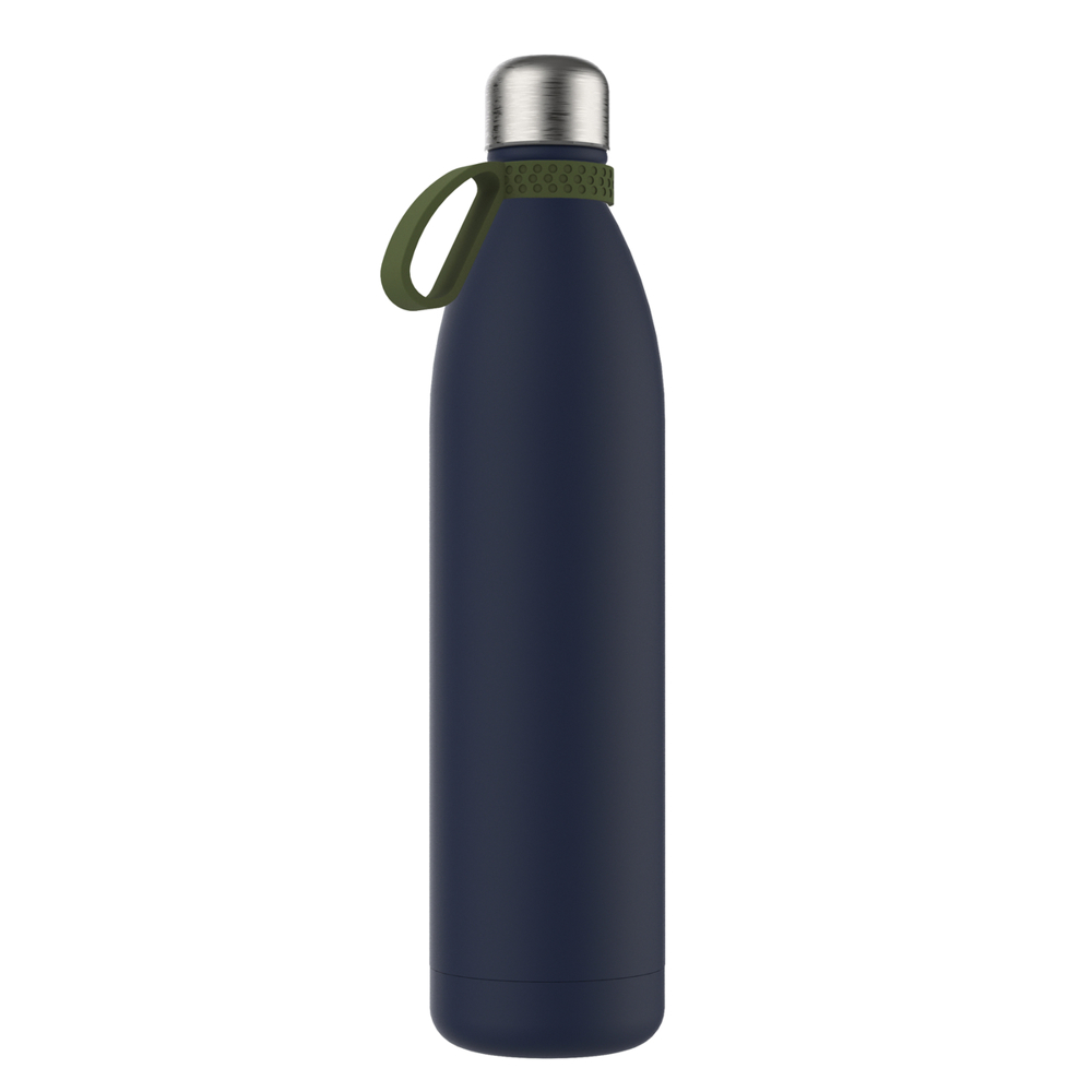 Thermofles RETUMBLER-NIZZA XXL - oijfgroen, navy, zilver