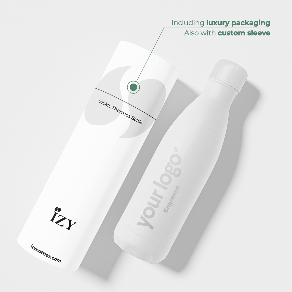 Thermosfles / Drinkfles - Wit - 500 ml