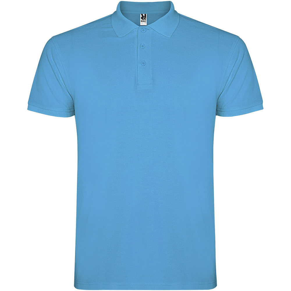 Star 200 g/m² herenpolo met korte mouwen - Turkoois