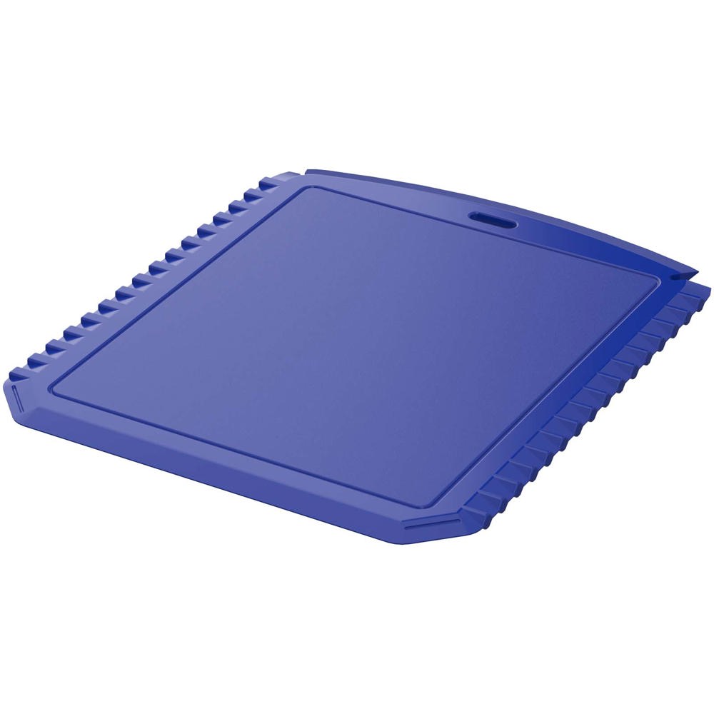 Thrym rechthoekige ijskrabber van gerecycled plastic - blauw