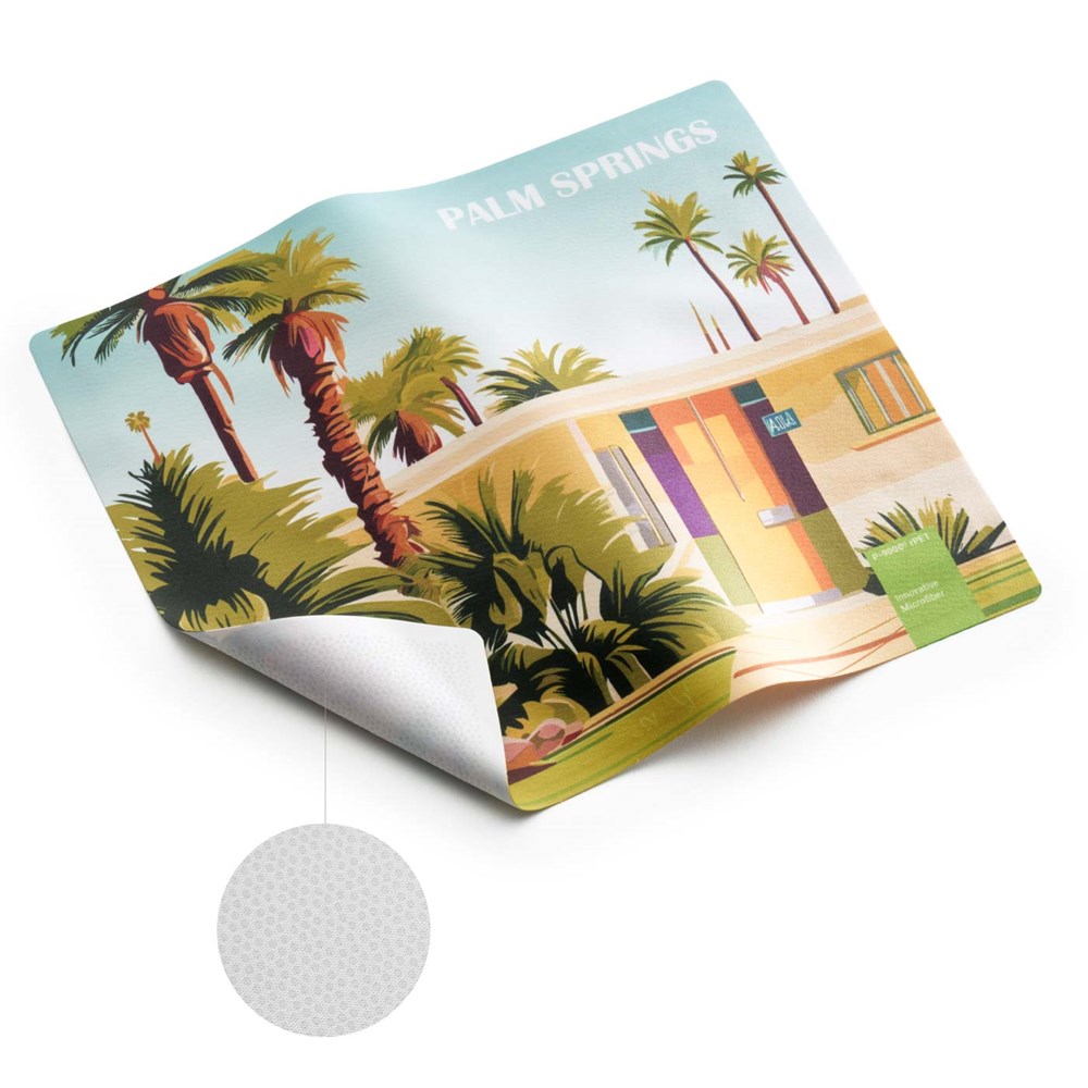rPET GripCleaner® 4in1 muismat  23x20 cm met individuele inlegkaart, all-inclusive-pakket