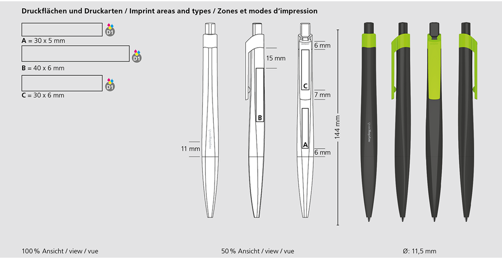 Klio-Eterna - Shape recycling - Drukknop-balpenantraciet