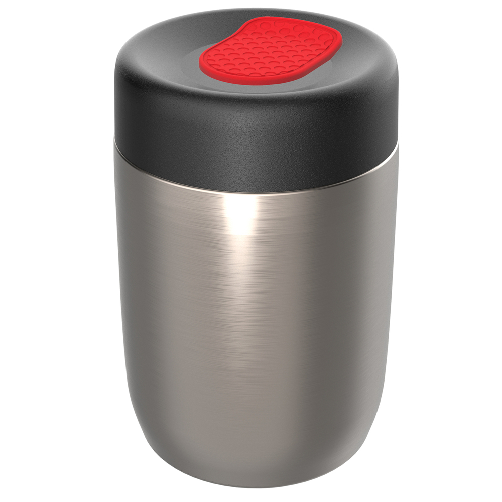 Thermo lunchpot RE98-myNIZZA - zwart, zilver, rood
