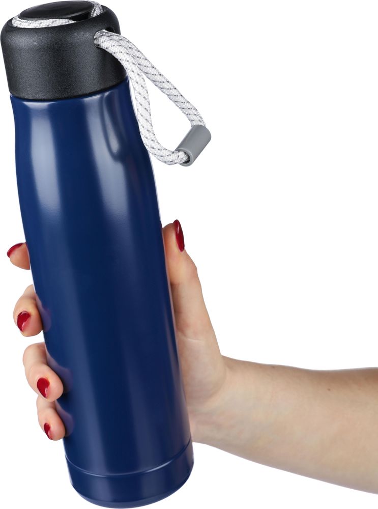 Gerecyclede roestvrijstalen dubbelwandige drinkfles (500 ml) Solene