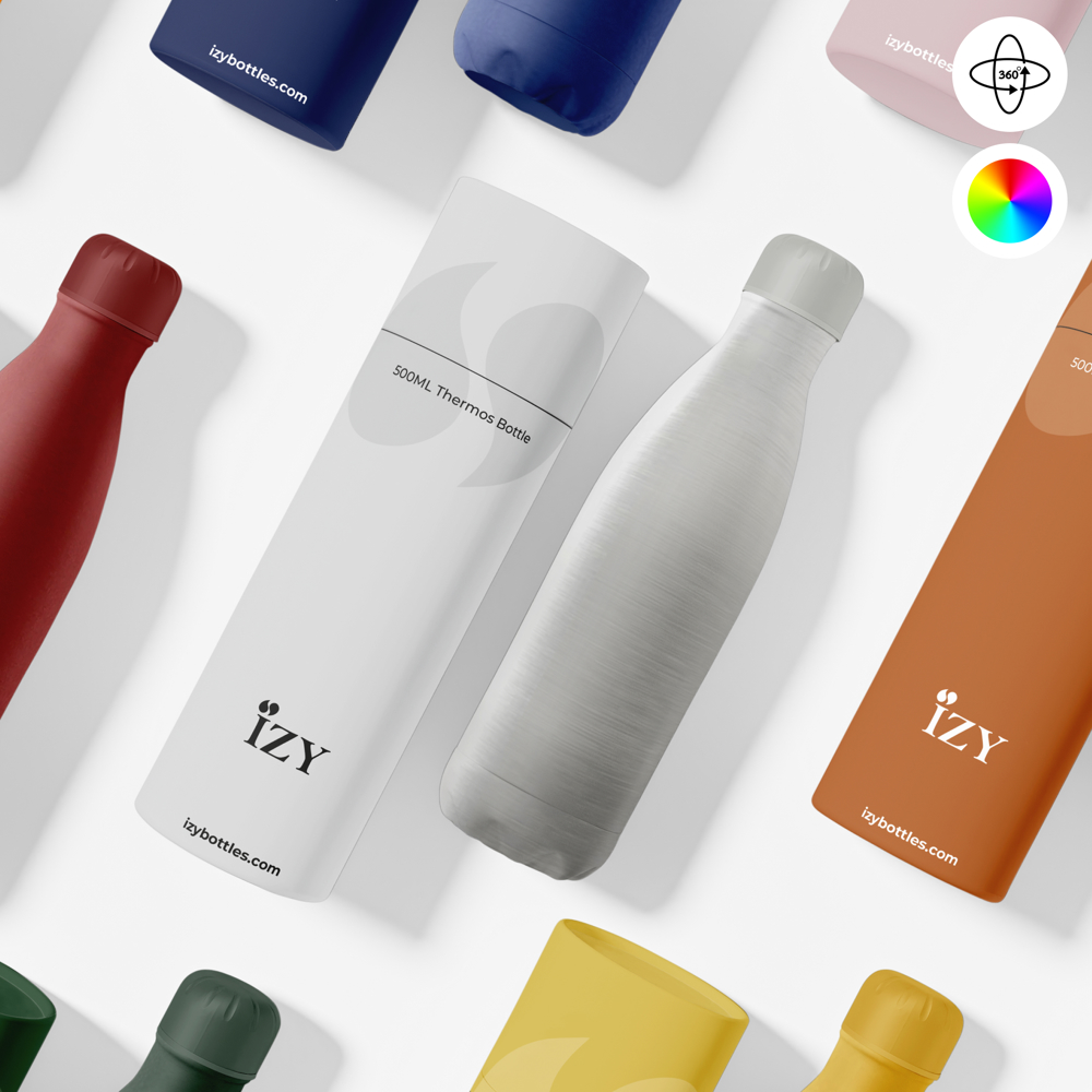 Thermosfles / Drinkfles - Zilver - 500 ml