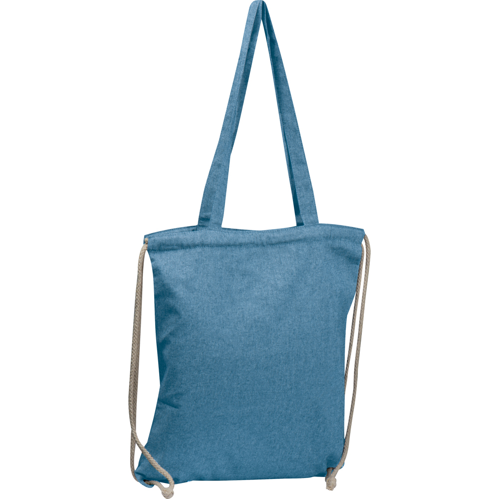Tas van gerecycled katoen Addison - blauw