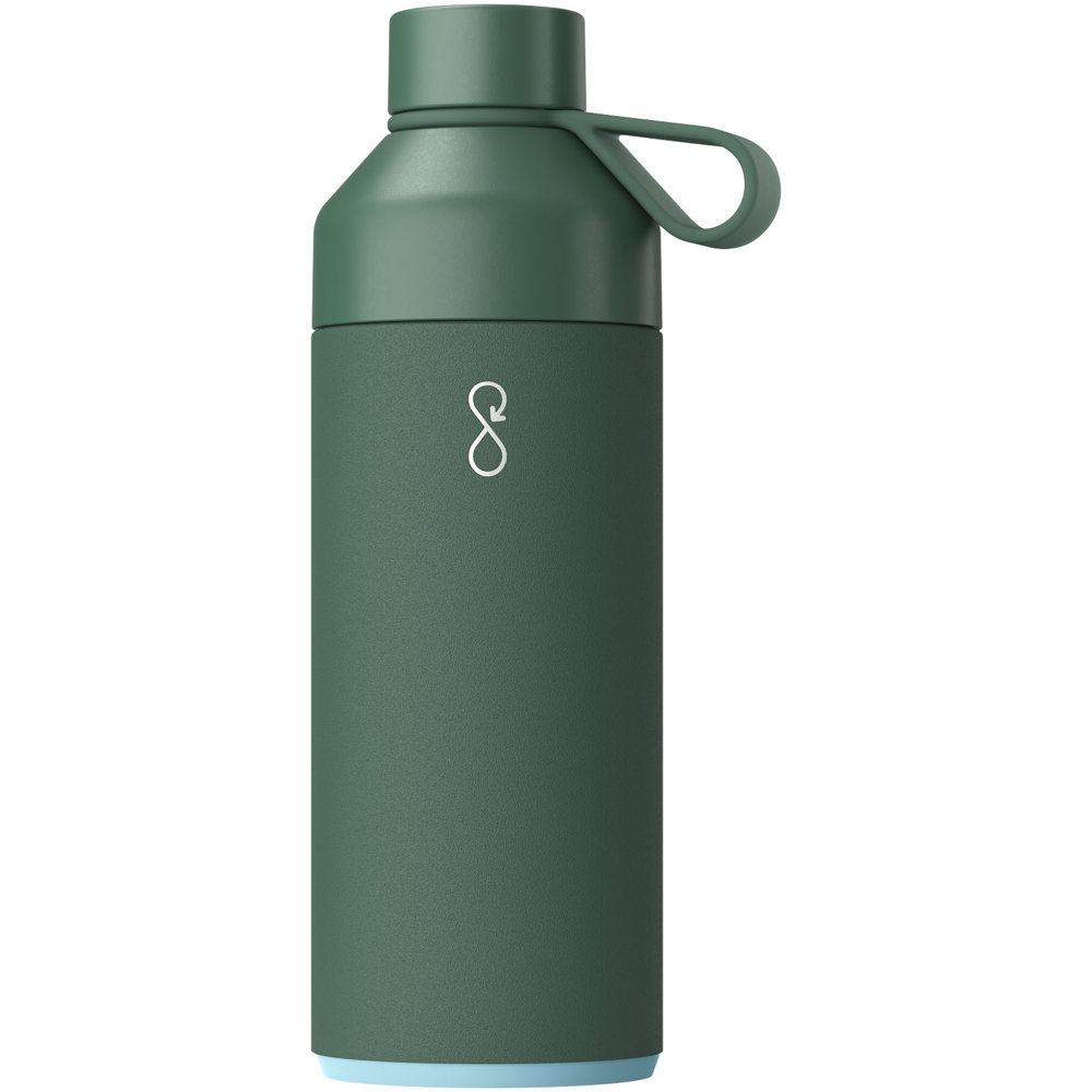 Big Ocean Bottle 1000 ml vacuümgeïsoleerde waterfles - Bosgroen