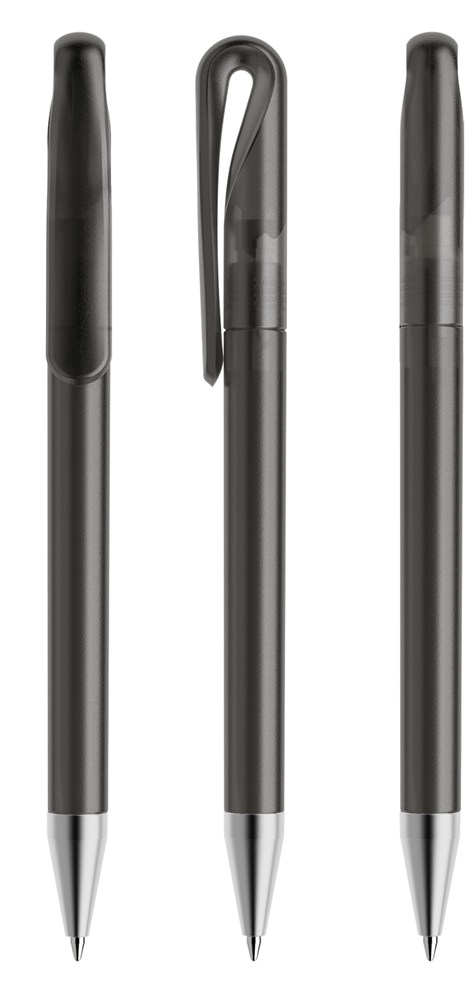 Prodir DS1TFS Frosted with Satin Metal Nose-Cone - Anthracite frosted