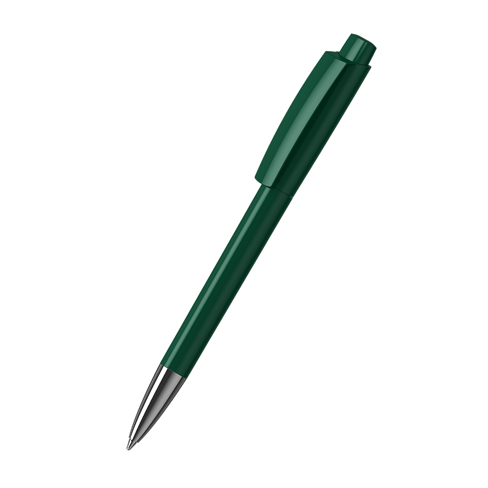 Klio-Eterna - Zeno high gloss Mn - Drukknop-balpen - Donkergroen