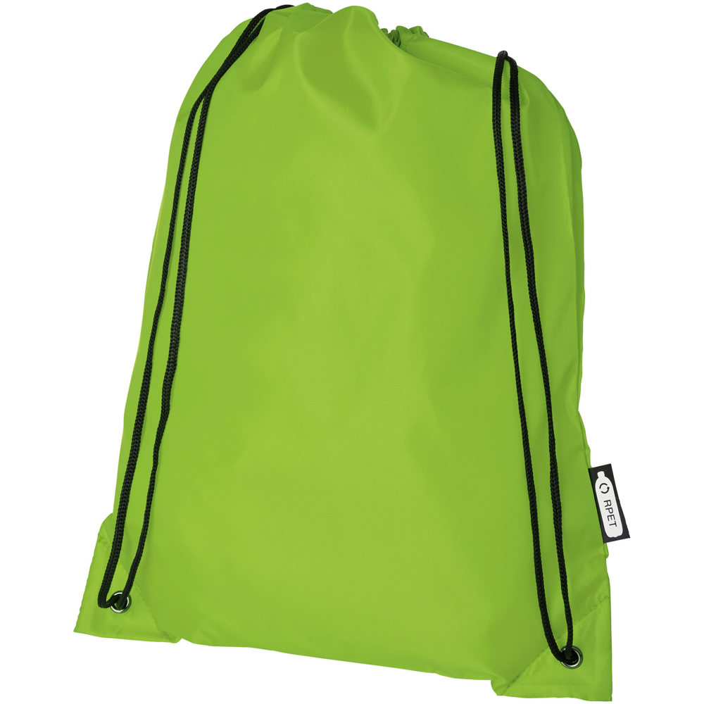Oriole RPET rugzak met trekkoordsluiting 5L - Lime