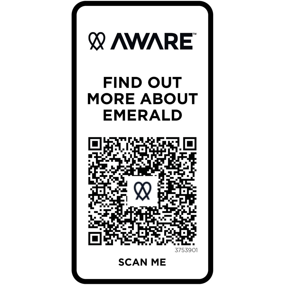 Emerald 200 g/m² unisex Aware™ gerecyclede polo met korte mouwen