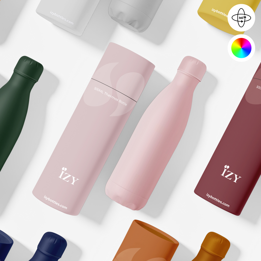Thermosfles / Drinkfles - Roze - 500 ml