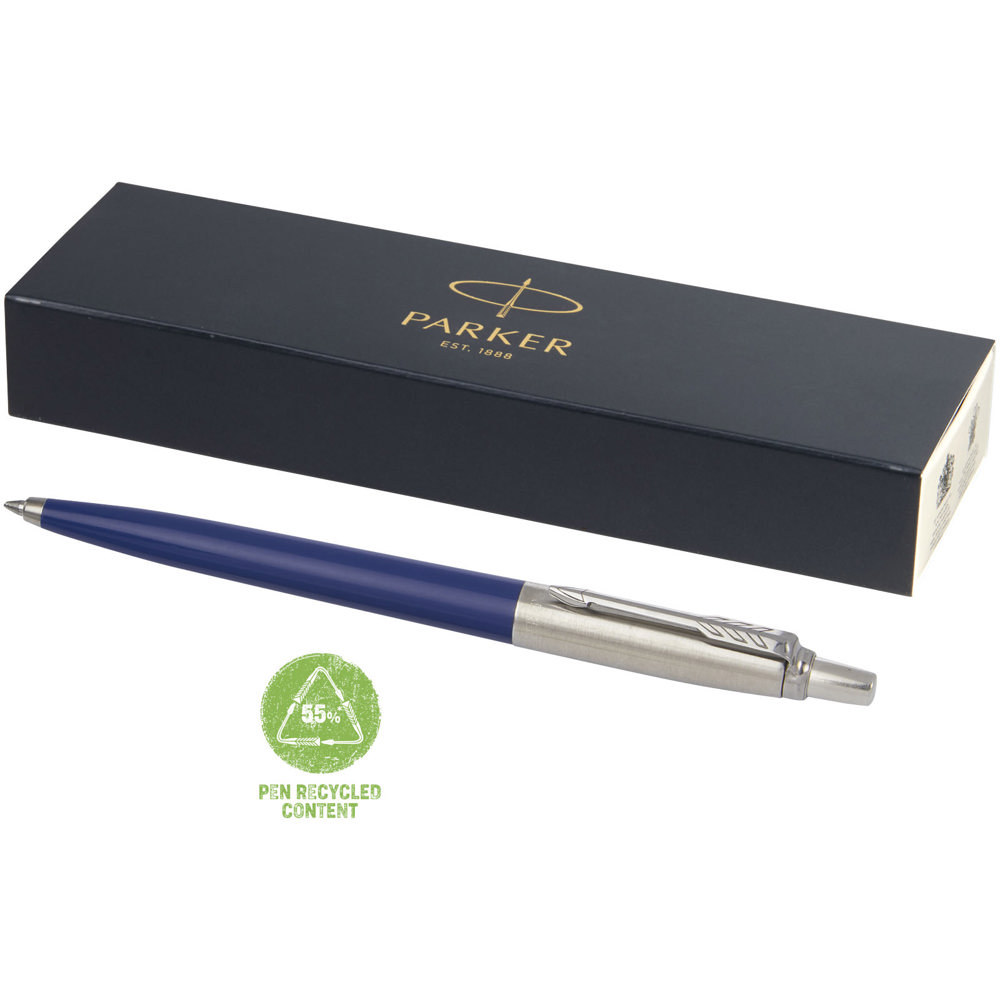 Parker Jotter gerecyclede balpen (blauwe inkt) - Marineblauw