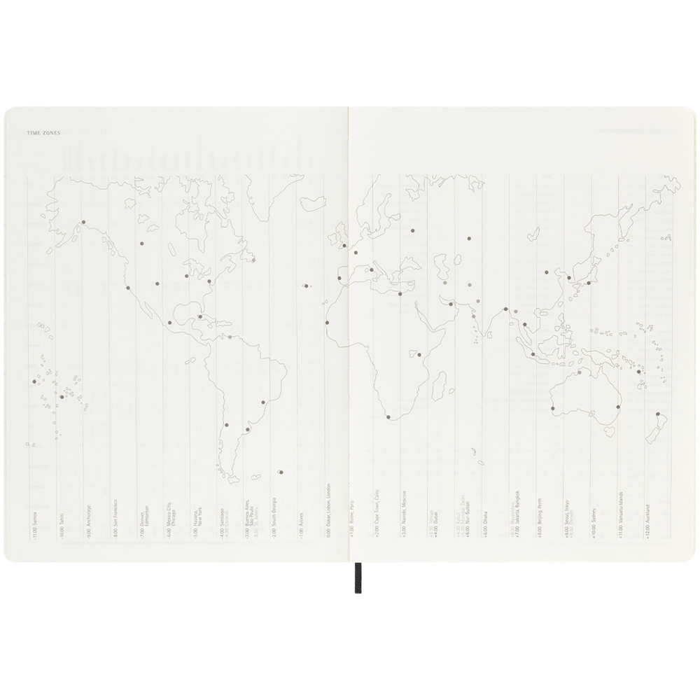 Moleskine week-agenda voor 12 maanden met zachte kaft XL