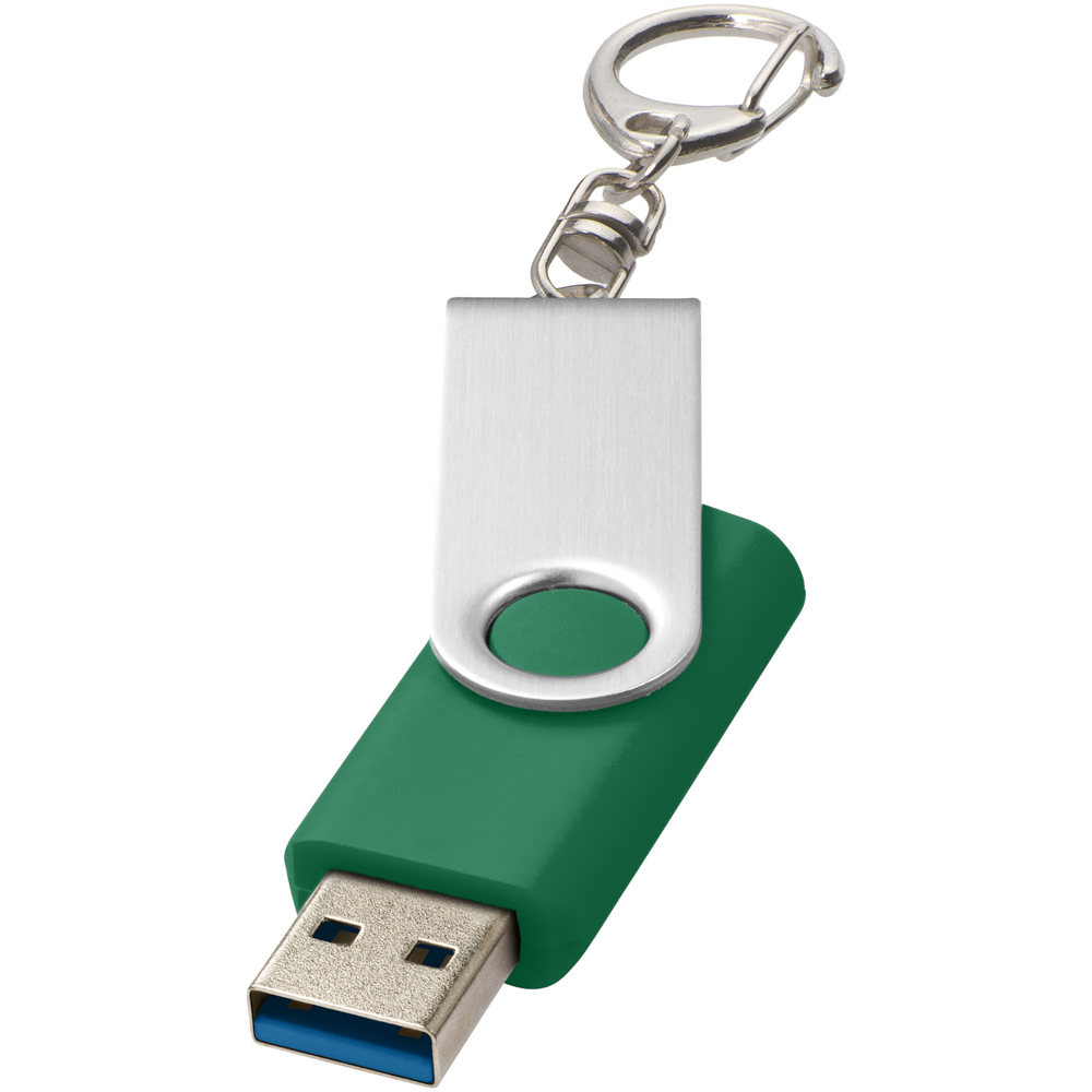 Rotate USB 3.0 met sleutelhanger - Groen
