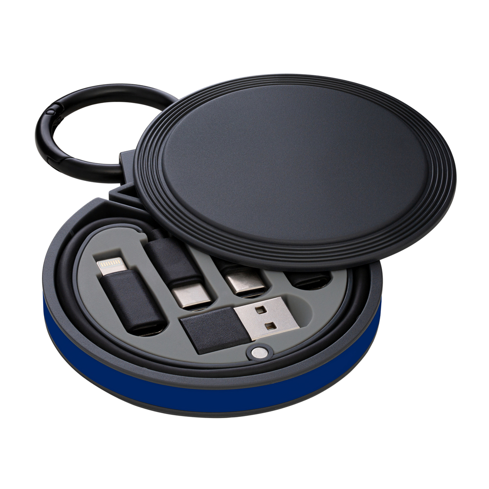 6 in 1 laadkabel REEVES-myCONVERTICS - donkerblauw, zwart