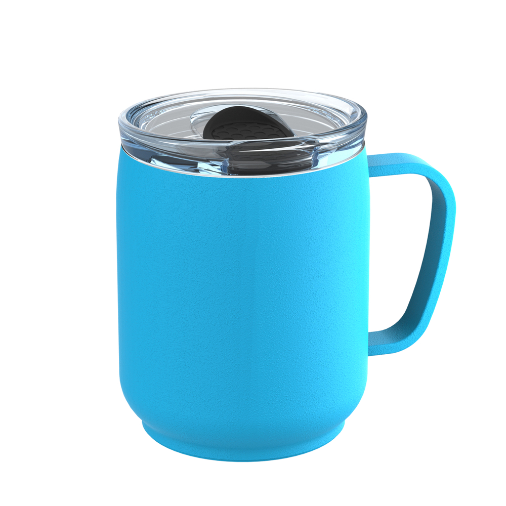 Thermobeker RETUMBLER-myNIZZA CERAMIC - zwart, transparant, cyaan