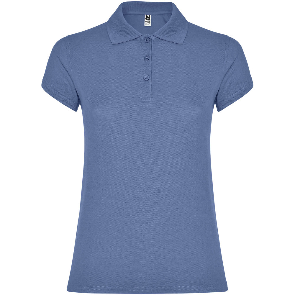 Star 200 g/m² damespolo met korte mouwen - Riviera blauw