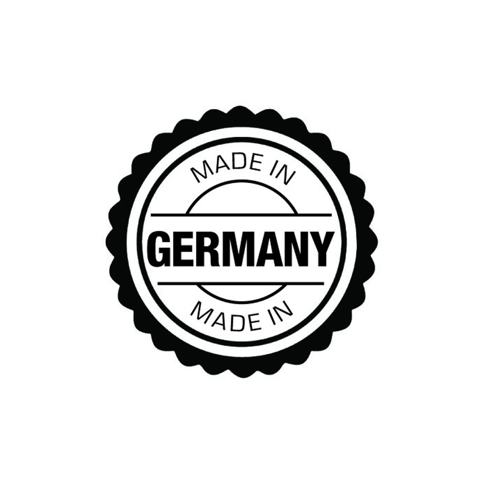 Massagebal / Egelbal met rechthoekig reliëf (78 mm, blauw), "Made in Germany"
