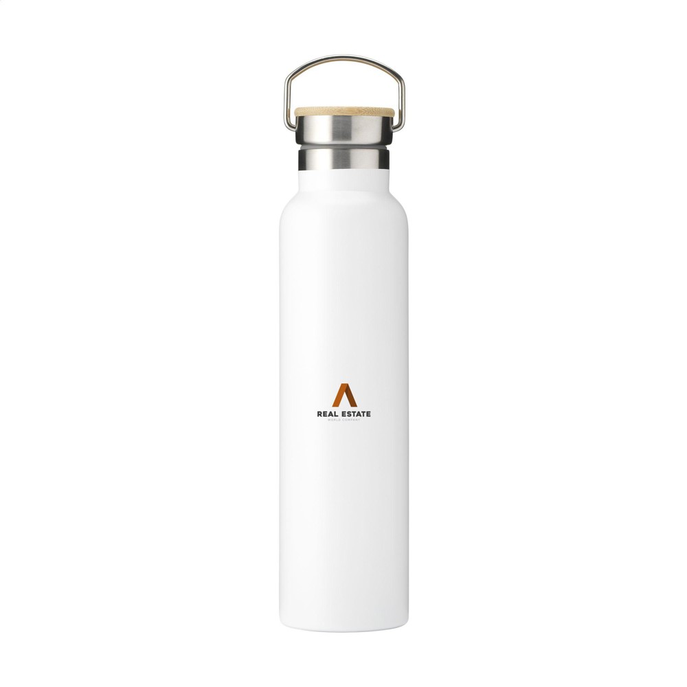 Nordvik RCS Recycled Steel 750 ml drinkfles - wit