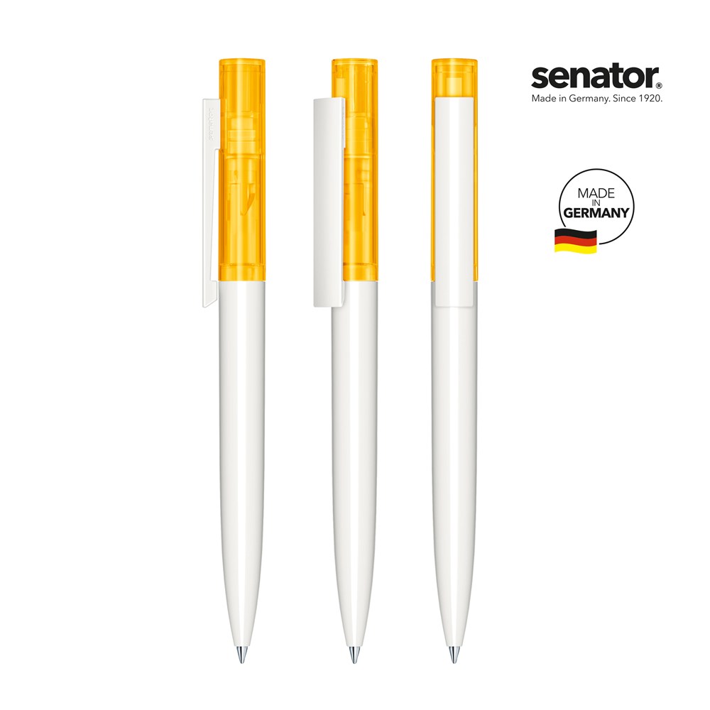 senator® Headliner  Clear  Twist ballpoint pen - wit/geel 7408