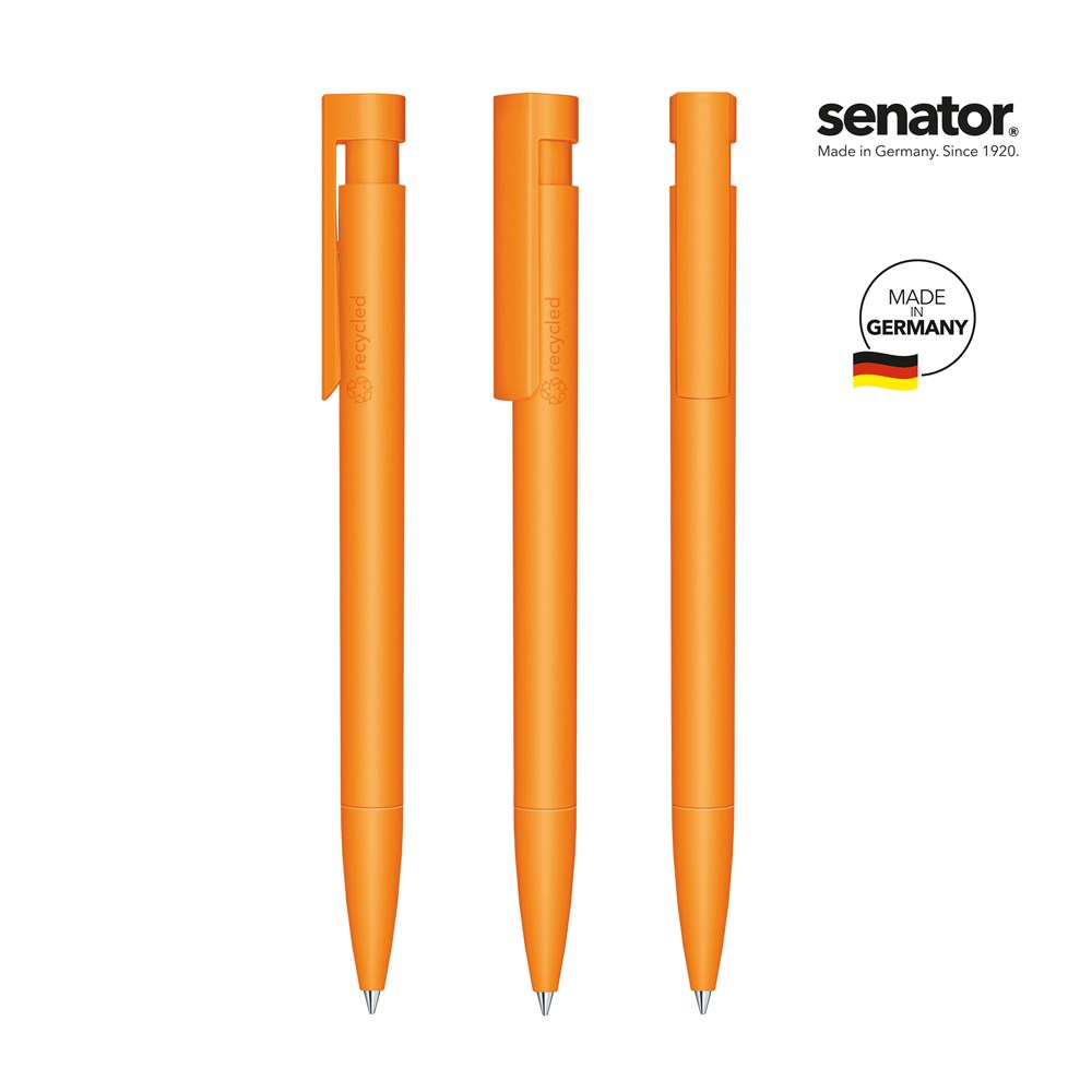 senator® Liberty Matt Recyceld  retractable pen - oranje 151