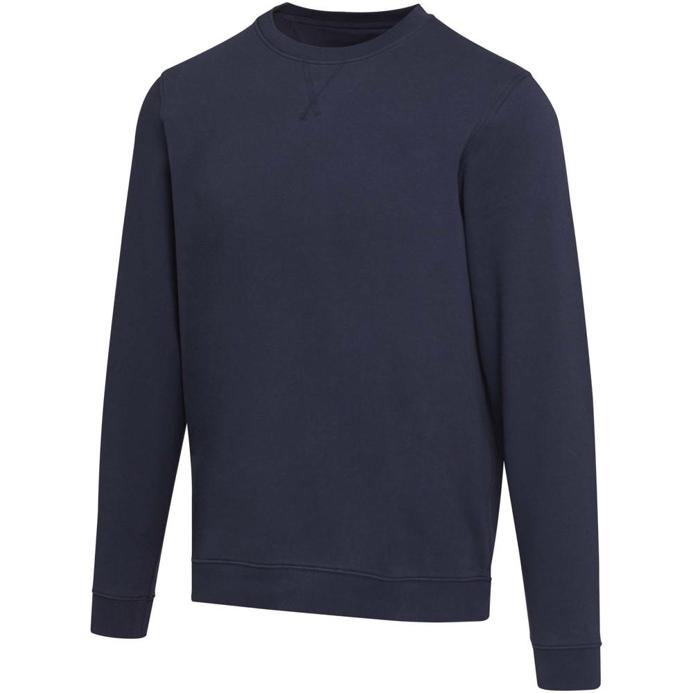 Jasper 280 g/m² unisex OCS gecertificeerde organische gerecyclede trui met ronde hals - Marineblauw