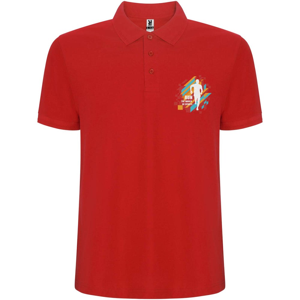 Pegaso Premium 220 g/m² herenpolo met korte mouwen