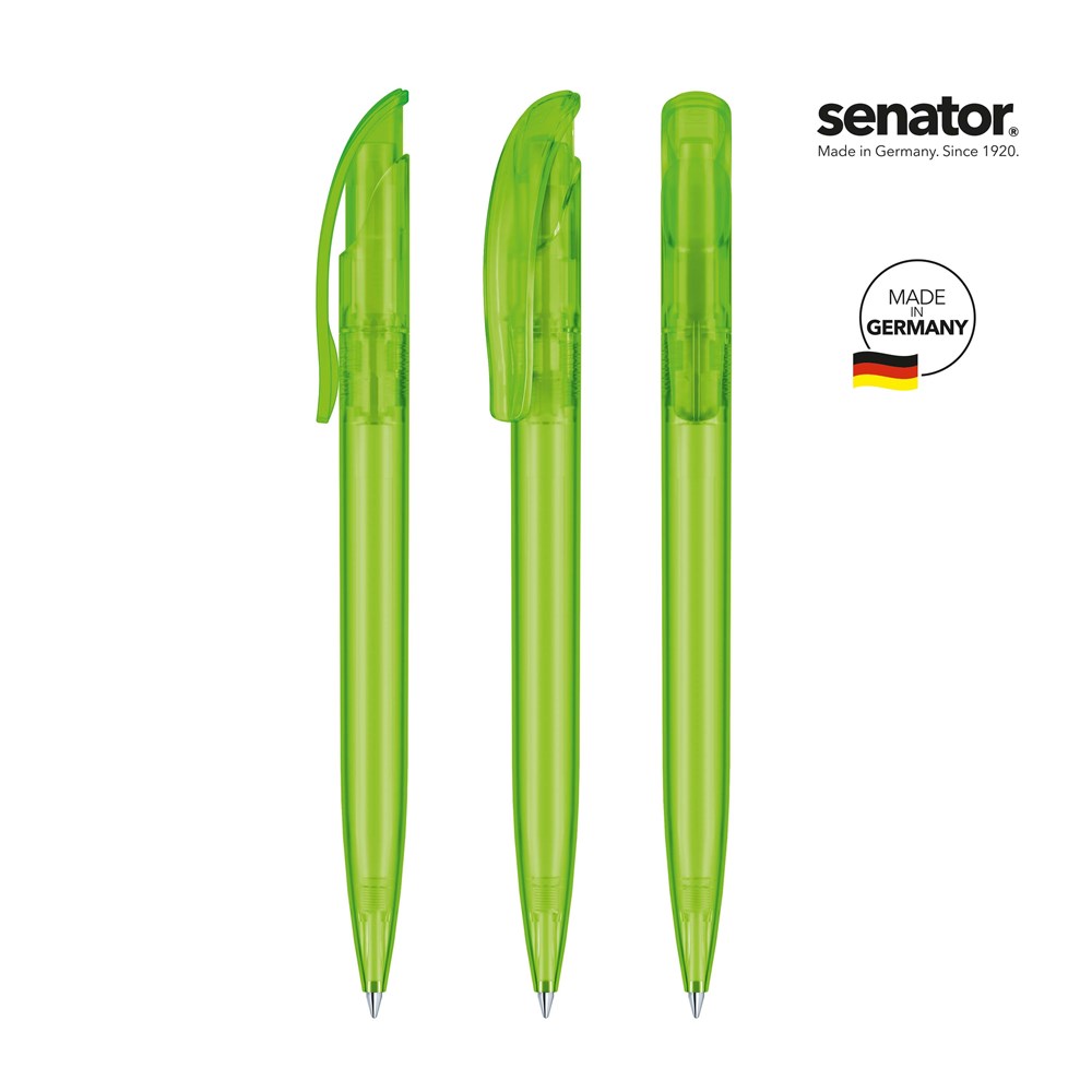 senator® Challenger Frosted  retractable pen - groen 376