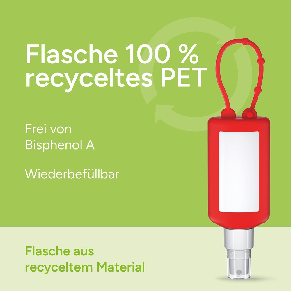 Smartphone & Werkplekreiniger, 50 ml Bumper rood, Body Label (R-PET)