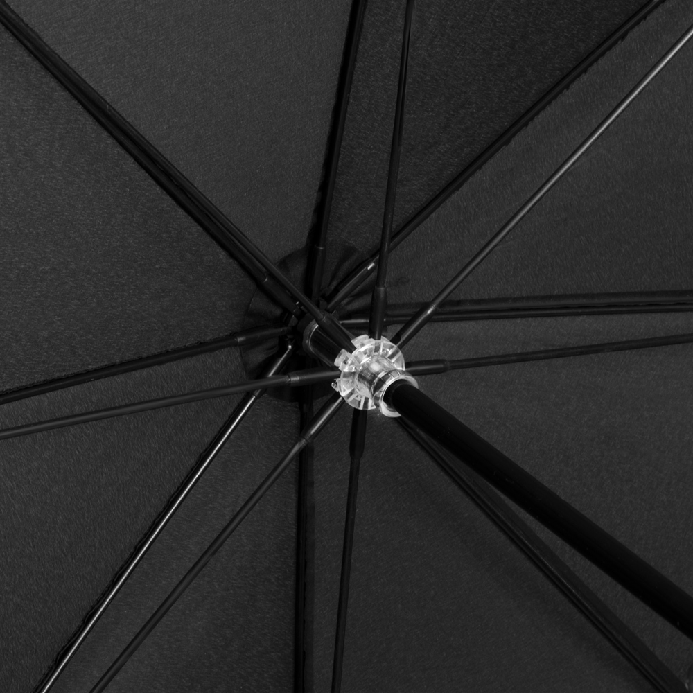 FALCONE - Extreem lichte reisparaplu - Handopening - Windproof -  100 cm - Zwart